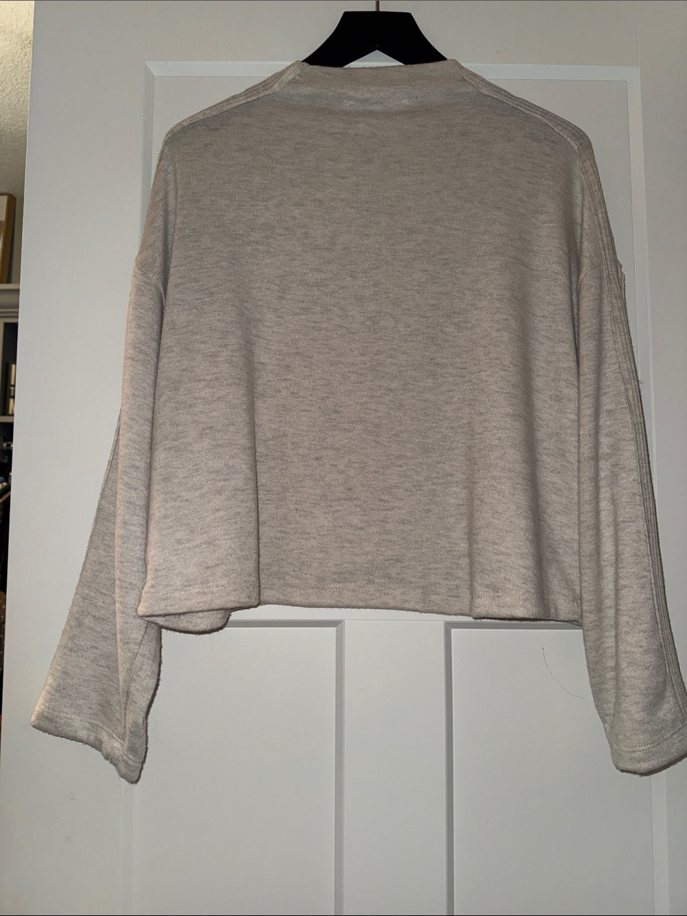 NWT Project Social T oatmeal crewneck pullover XS roomy  Could def fit a small - Picture 6 of 6